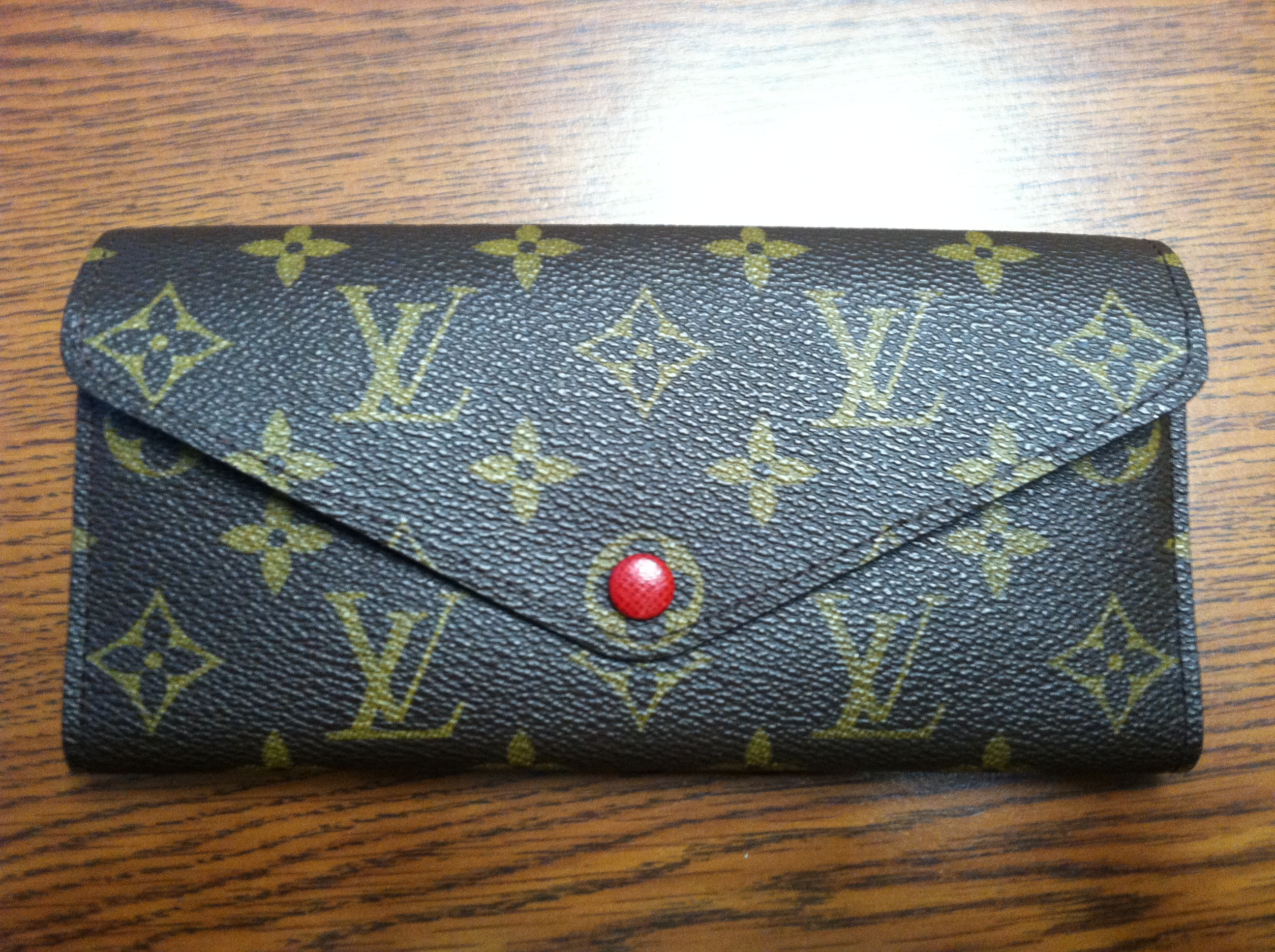 Louis Vuitton Red Josephine Wallet Beautiful Like New! With